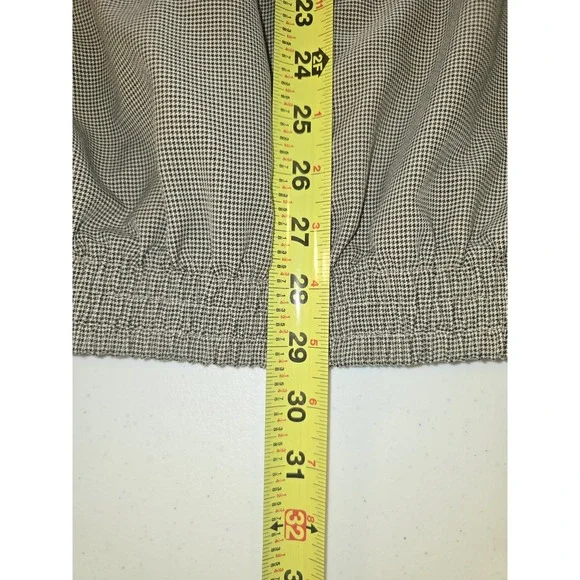 Nike Golf Gray Houndstooth Zipper Jacket Vintage Men's XL Otdoors Athletica -63 - Picture 4 of 5